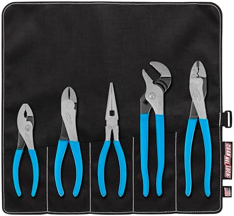 Channellock Tool Roll - 1 Technician's Plier Set with Tool Roll, 5-Piece Channellock