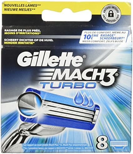 Gillette Mach3 Turbo Razor Blades for Men Gillette