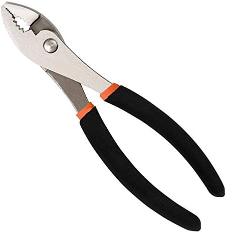 Edward Tools Harden Pro Slip Joint Pliers 8" - Heavy Duty Fine Carbon Steel - Non Slip Handle - Channel Lock Design - Nut and Bolt Fastener - Extra Strong Teeth for Superior Grip Edward Tools