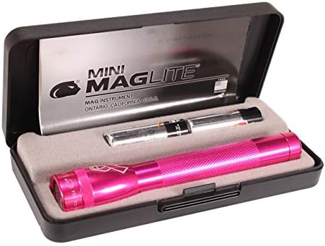 Мини-фонарь Maglite, Ручной фонарь, 2 батарейки АА, розовый, в упаковке Maglite