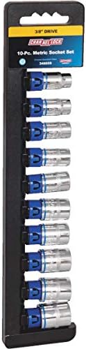 Channellock Products Metric 3/8" Drive 12-Point Shallow Socket Set (10-Piece) Channellock