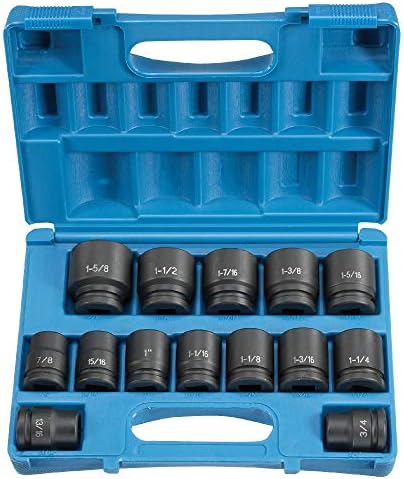 Grey Pneumatic (8038 3/4" Drive 14-Piece Standard Socket Set Grey Pneumatic