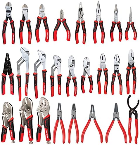 CRAFTSMAN Plier Set, 25 Pieces, Durable and Versatile Pliers, Stainless Steel Blades (CMHT82625) Craftsman