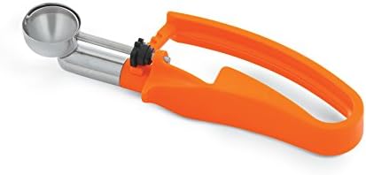 Vollrath 47404 Orange #100 Squeeze Disher Portion Scoop - .33 oz. Vollrath