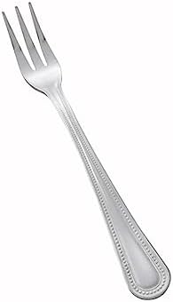 Winco 12-Piece Dots Oyster Fork Set, 18-0 Stainless Steel, Silver Winco