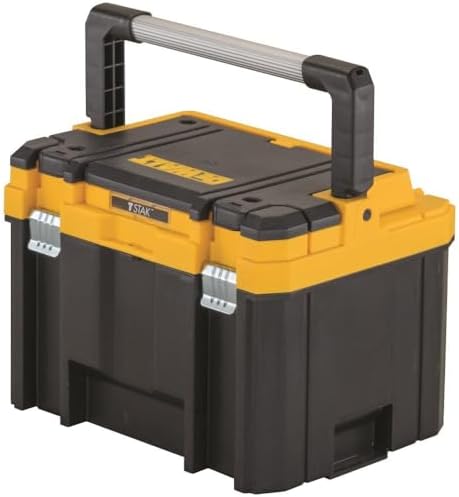 DEWALT TSTAK Tool Box, Deep, Long Handle, Extra Large Design, Fixed Divider for Tool Organization, Water and Debris Resistant (DWST17814) Dewalt