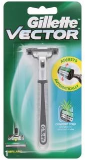 Red Gillette Vector Fits Atra Plus Razor Blade Refill Cartridge Shaver Handle Red Gillette