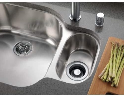 Delta Faucet 72010-AR Flange and Strainer Kitchen Sink, Arctic Stainless Delta