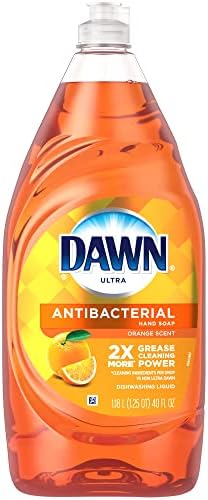 Dawn® Ultra Antibacterial Hand Soap Dishwashing Liquid Dishwashing Soap, Orange Scent, 40 Oz Bottle Dawn