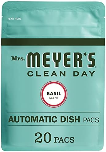 Mrs. Meyer's Clean Day Automatic Dish Pillow Basil Detergent Pods, 12.7 Oz. 20 Count Mrs. Meyer's Clean Day