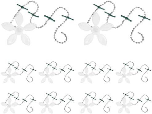10 штук ловушек для волос в форме цветка, длина цепочки 40 см, для ванной и кухни Abeillo
