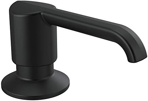 DELTA FAUCET RP101188BL Emmeline Metal Soap Dispenser, Matte Black Delta