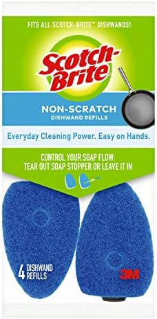 Scotch-Brite Non-Scratch Dishwand Refills, 4 Refills Scotch-Brite