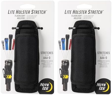 Футляр для фонаря Nite Ize Lite Holster Stretch - Удобное крепление для тактического использования, 2 шт. Nite Ize