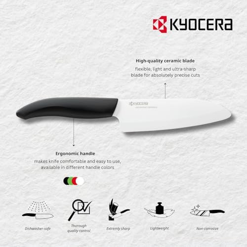 Набор керамических ножей Revolution 3 предмета, 15 см, 12,7 см, 7,6 см, черный KYOCERA