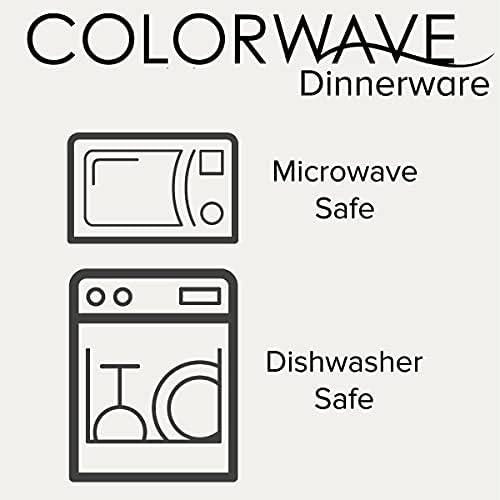 Набор столовой посуды Blue Colorwave из каменнойware, 4 предмета, стильный и прочный Noritake