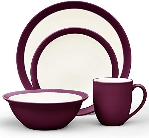 Комплект из 4-х предметов Noritake Colorwave Бордовый, классическая керамика Noritake