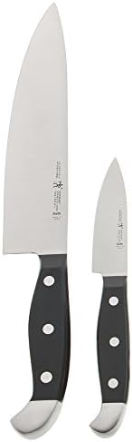 HENCKELS Statement Razor-Sharp 2-pc Chef Knife Set, German Engineered Informed by 100+ Years of Mastery, Black/Stainless Steel Henckels