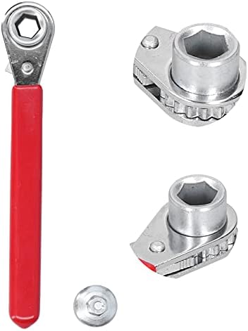 Ratchet Wrench, 5/16in 0.4in Metal Battery Terminal Ratchet Wrench with 1/2in Socket Fit for Top Side Post Battery, Portable Wrench Replacement for RV Sports Car Estink