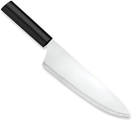 Rada Cutlery French Chef Knife Stainless Steel Blade Resin Made in USA, 13 Inch, Black Handle RADA