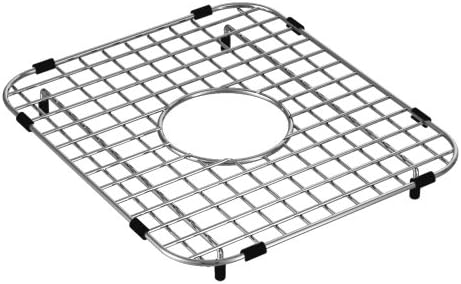 Moen GA726 12" X 14" Stainless Steel Bottom Sink Grid with Center Drain, Fits 14"x16" Sinks, Stainless Steel Moen