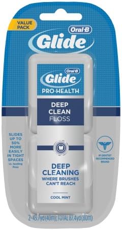 Oral-B Glide Deep Clean Floss Cool Mint Twin Pack 87.40 Yards (Pack of 3) Oral-B