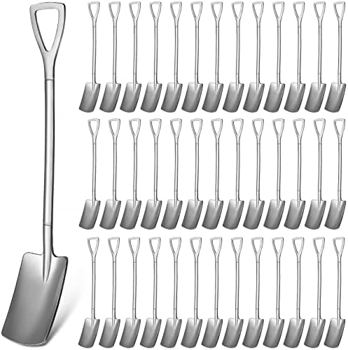 Набор из 100 мини-шпательных ложек, 15,5 см, нержавеющая сталь, серебристые, для мороженого и десертов Gerrii