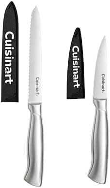 Cuisinart 2-Piece Utility Pairing Stainless Steel Knife Set, includes 5.5" Serrated Utility Knife and 3.5" Pairing Knife Cuisinart