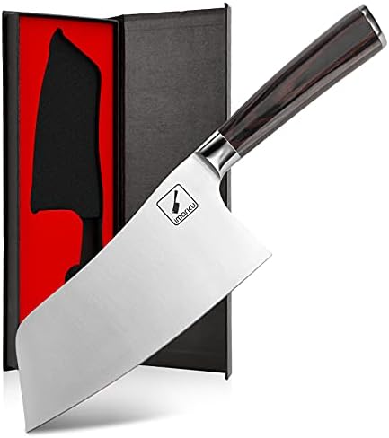 Кулинарный нож, 18 см, ультратонкая модель butcher knife из японской нержавеющей стали SUS440A с эргономичной рукояткой imarku