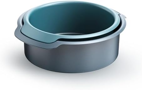 Joseph Joseph Nest™ Bake Set of 2 Non-Stick Round Cake Pan, 9in & 7.8in, Carbon Steel, Easy-Pull Handles, Stackable, Space-Saving Design, 10-Year Guarantee Joseph Joseph