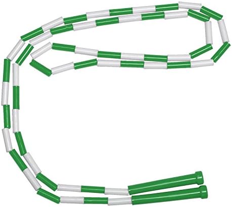 Скакалка Sportime с пластиковыми звеньями, 16 футов, зеленая, прочные ручки School Smart