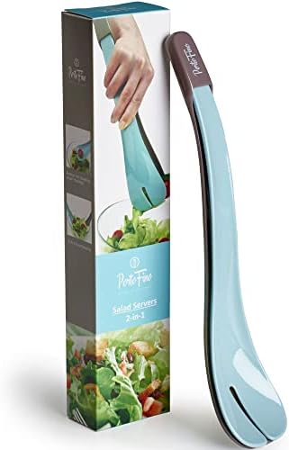 Salad Tongs for Serving - Salad Serving Utensils - Salad Tongs Dishwasher Safe - Plastic Salad Tongs - Salad Servers - Salad Hands - Salad Spoons for Serving - Nesting Salad Tongs - Salad Mixing Tongs Porto Fino Home & Kitchen