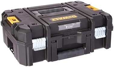 DEWALT TSTAK II Tool Box, 13 Inch, Flat Top, Holds Up To 66 lbs, Flexible Platforms for Stacking (DWST17807) Dewalt