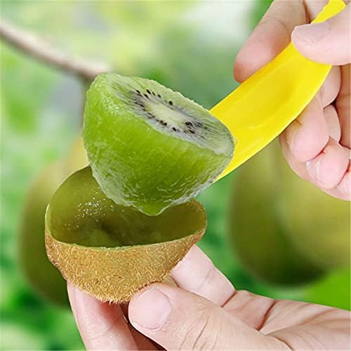 AKOAK 1 Set of 3-Piece Kiwi Spoon Knife Plastic Fruit Skinner Divider Multifunctional Household Kitchen Digging Scoop Device Akoak