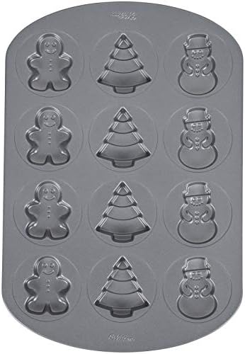 Wilton Holiday Shapes Non-Stick Cookie Pan, 12-Cavity Wilton