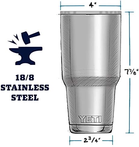 Стакан Rambler 30 унций из нержавеющей стали, вакуумная изоляция, крышка MagSlider, цвет Агавы Yeti