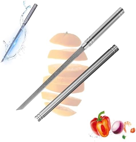 Multipurpose Outdoor Portable Fruit Knife with Sheath, Portable Fruit Knife, All Steel Stick-Shaped Fruit Knife, Cuchillo Multiusos Para Fruta Portátil Para Exteriores Con Funda Yetary