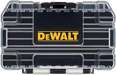 DEWALT ToughCase Tool Box, For Small Parts, 1 Compartment Organizer, Clip Latch For Secure Closing (DWASTCASEBLK) Dewalt