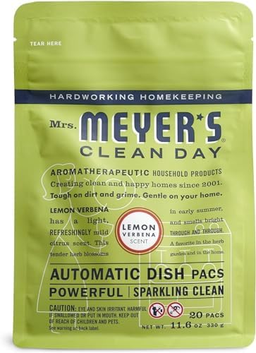 Автоматические таблетки для посудомоечной машины Lemon Verbena, 20 шт, 360 г Mrs. Meyer's Clean Day