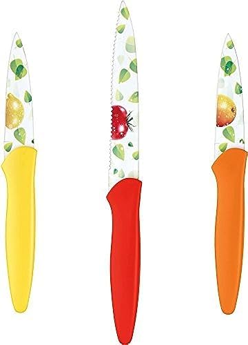 Cuisinart C55-6PRF 3pc Blade Guards Advantage-Cutlery-Set, 3-Piece, Fruit Print Cuisinart