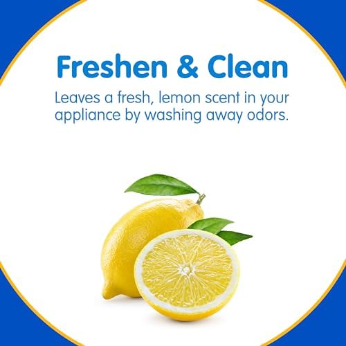 Plink Washer and Dishwasher Freshener and Cleaner, Prevents Residue, Removes Odors in Kitchen and Laundry Room Appliances, Septic-Friendly, Fresh Lemon Scent, 3 Packs of 4, 12 Tablets Total Plink