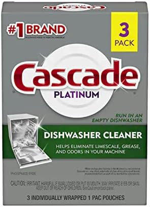 Cascade Platinum Dishwasher Cleaner, 3 count Cascade