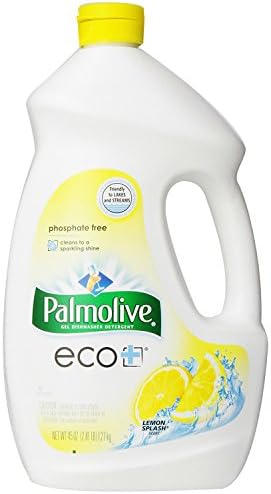 Palmolive Eco Dishwasher Detergent Gel, Lemon Splash - 45 ounce (Pack of 3) - Packaging May Vary Palmolive