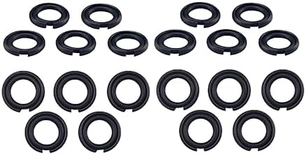 3/8" Impact Retaining Ring Clip Impact Friction Ring with O-Ring fits Type Impact Wrenchs, Square Drive Socket Retainer Ring（20 Sets/Pack） Talswif