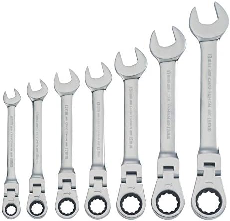 CRAFTSMAN Ratchet Set, 7-Pack, 72-Tooth, 180 Degree Flexi Head Design, Solid Chrome Finish (CMMT87009) Craftsman