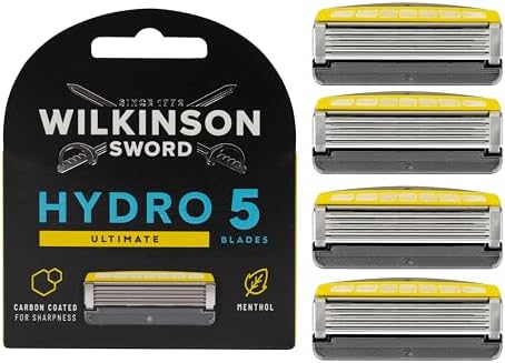 Запасные лезвия для бритвы Hydro 5 Skin Protection Advanced, 4 шт. с ментоловым гелем Wilkinson