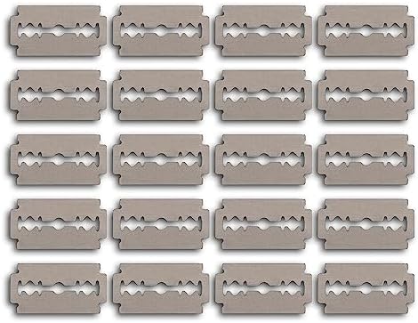 Картриджи для безопасной бритвы - набор из 20 штук, из нержавеющей стали Well Kept