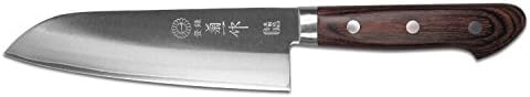 BUNKA Warikomi Gold Santoku Knife Kikuichi