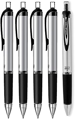 Uni-ball Impact RT Retractable Bold Point Gel Pens, 5 Black Ink Pen (65870) Uni-Ball