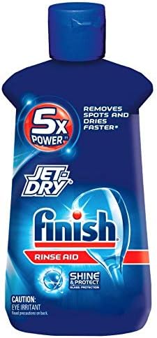 Finish Jet-Dry Rinse Aid, Dishwasher Rinse & Drying Agent, 8.45 oz (Pack of 7) Kaxilu